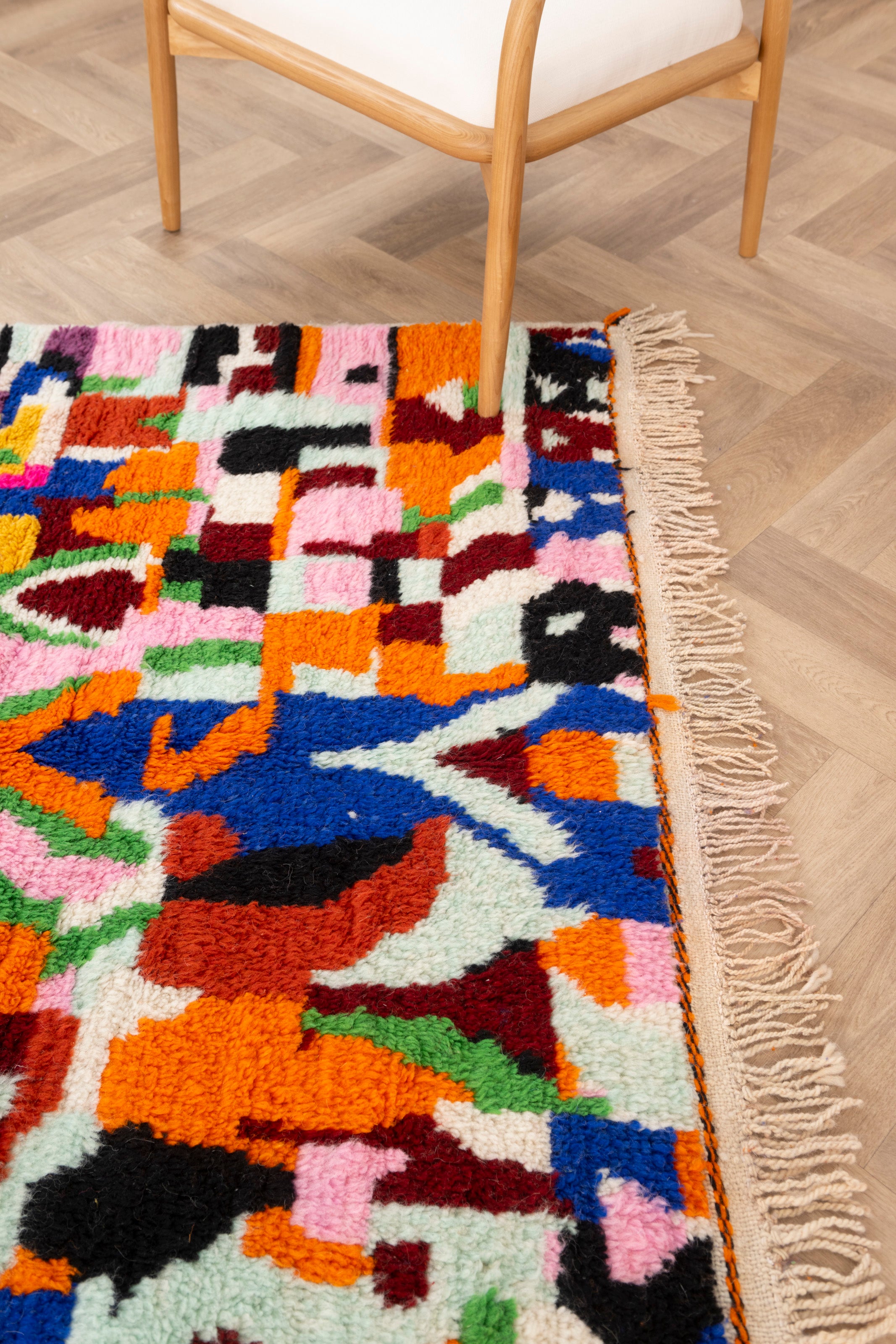 Colorful Berber rug 148 x 274 cm - n°1683