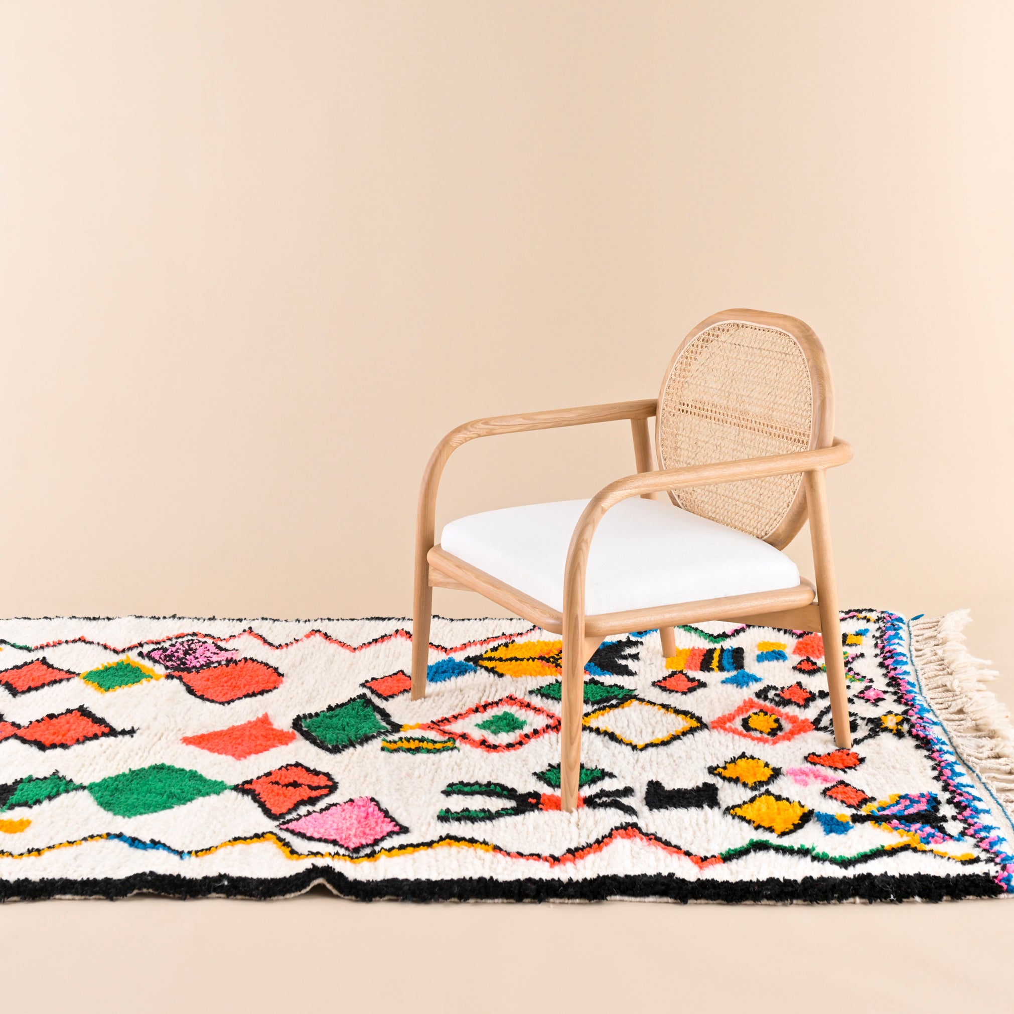 Colorful Berber rug 142 x 223 cm - n°1675