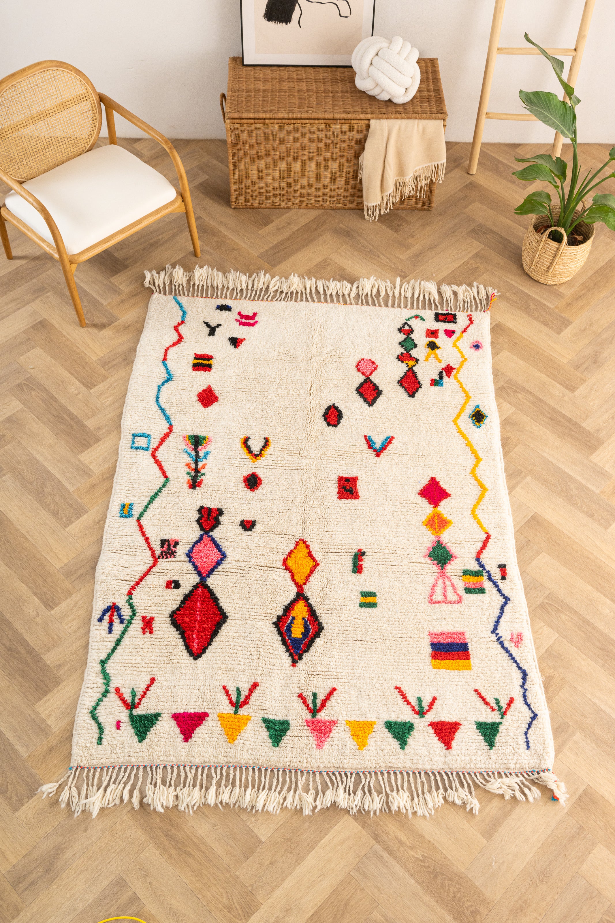 Tapis berbère coloré 149 x 219 cm - n°1614