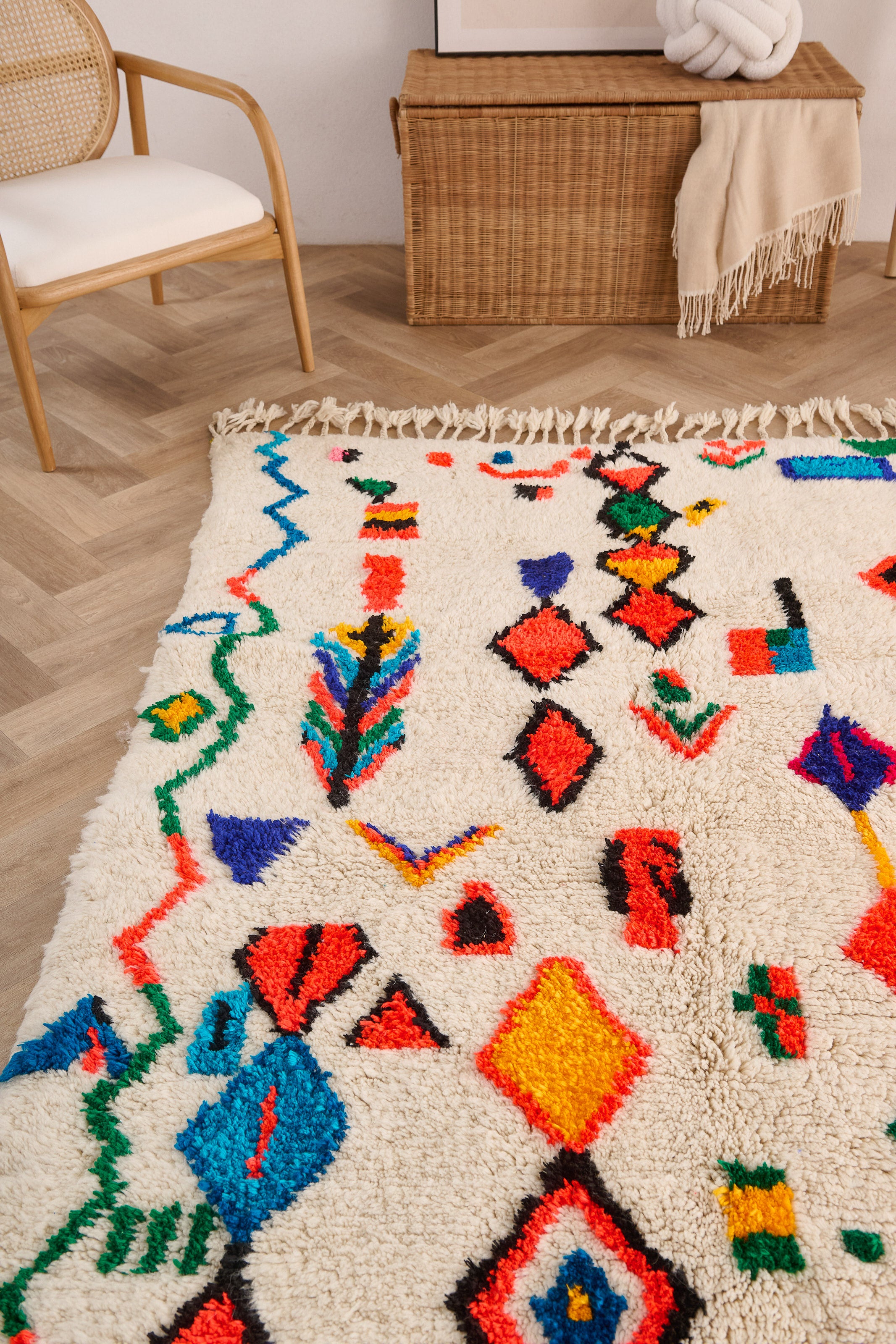 Colorful Berber rug 150 x 224 cm - n°1651