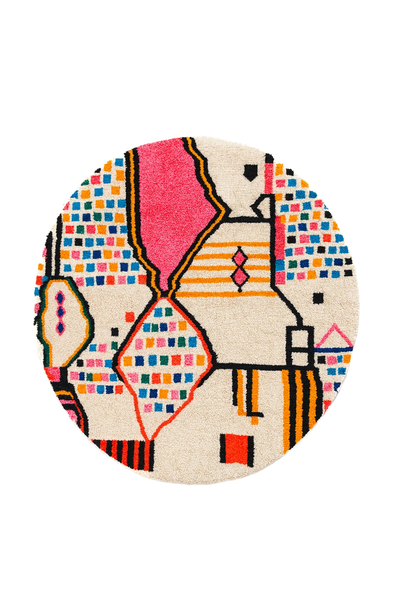 Colorful Berber rug 138 cm - No. 1