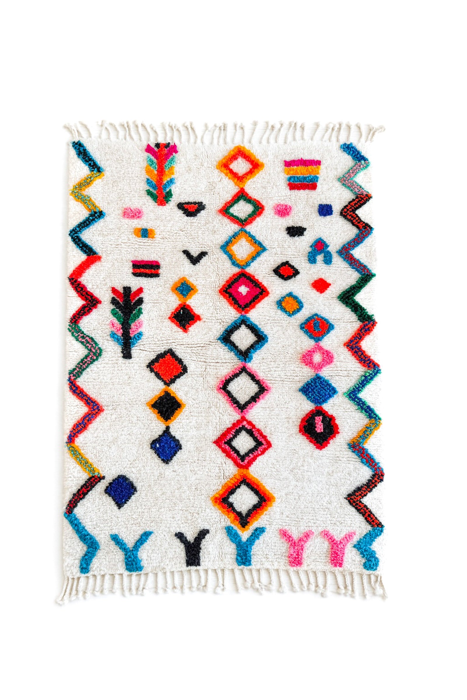 Bunter Berberteppich 109 x 157 cm - Nr. 2449