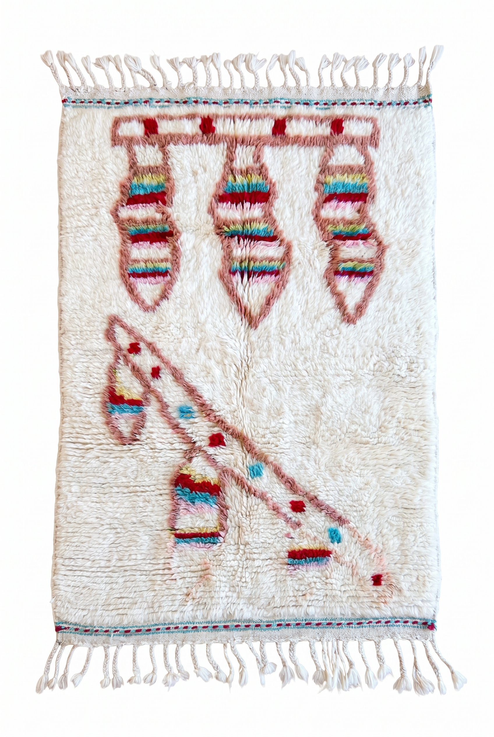 Colorful Berber rug 99 x 165 cm - n°2294