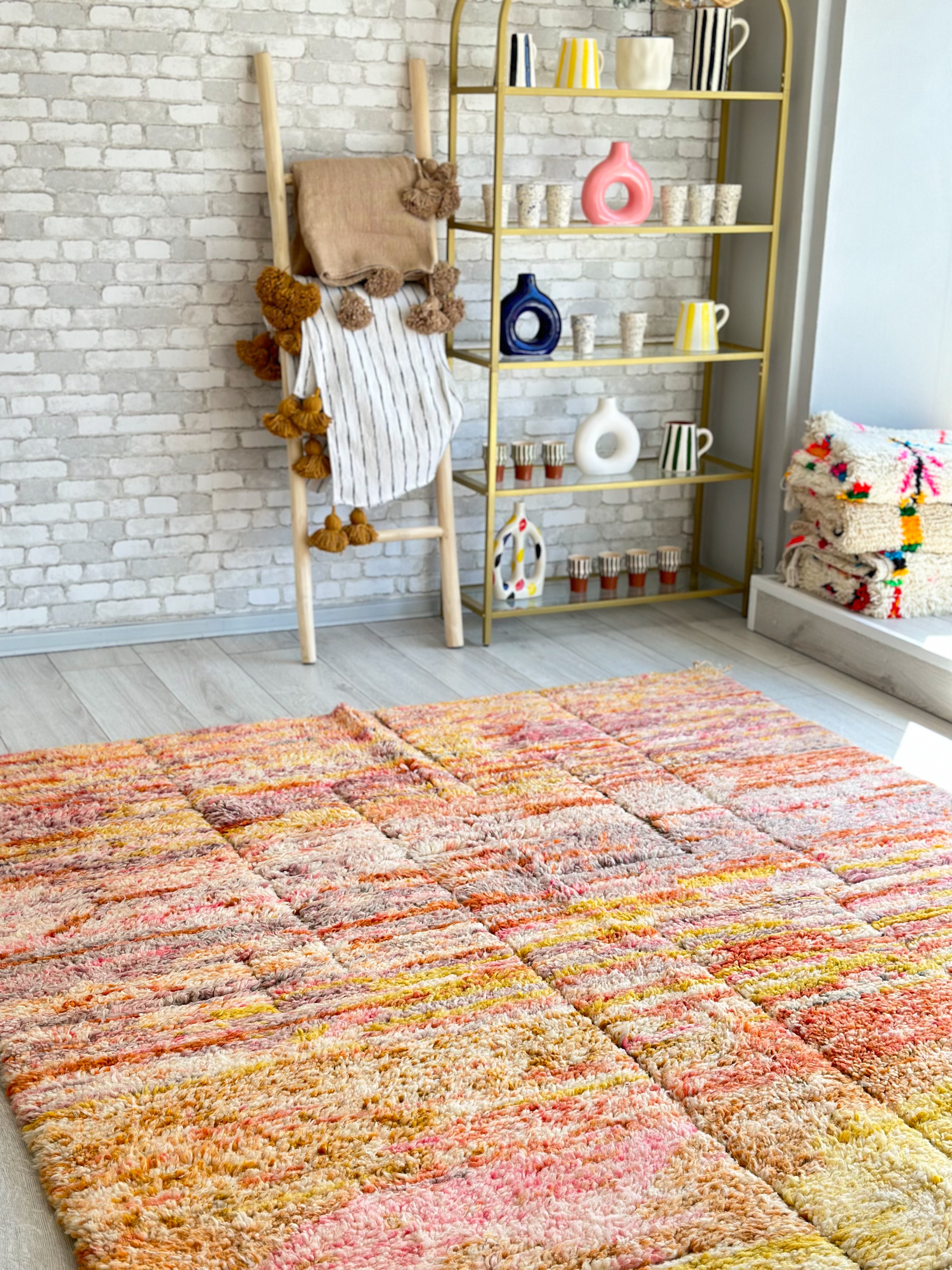 Colorful Beni Ouarain rug - 200 x 316 cm - n°528