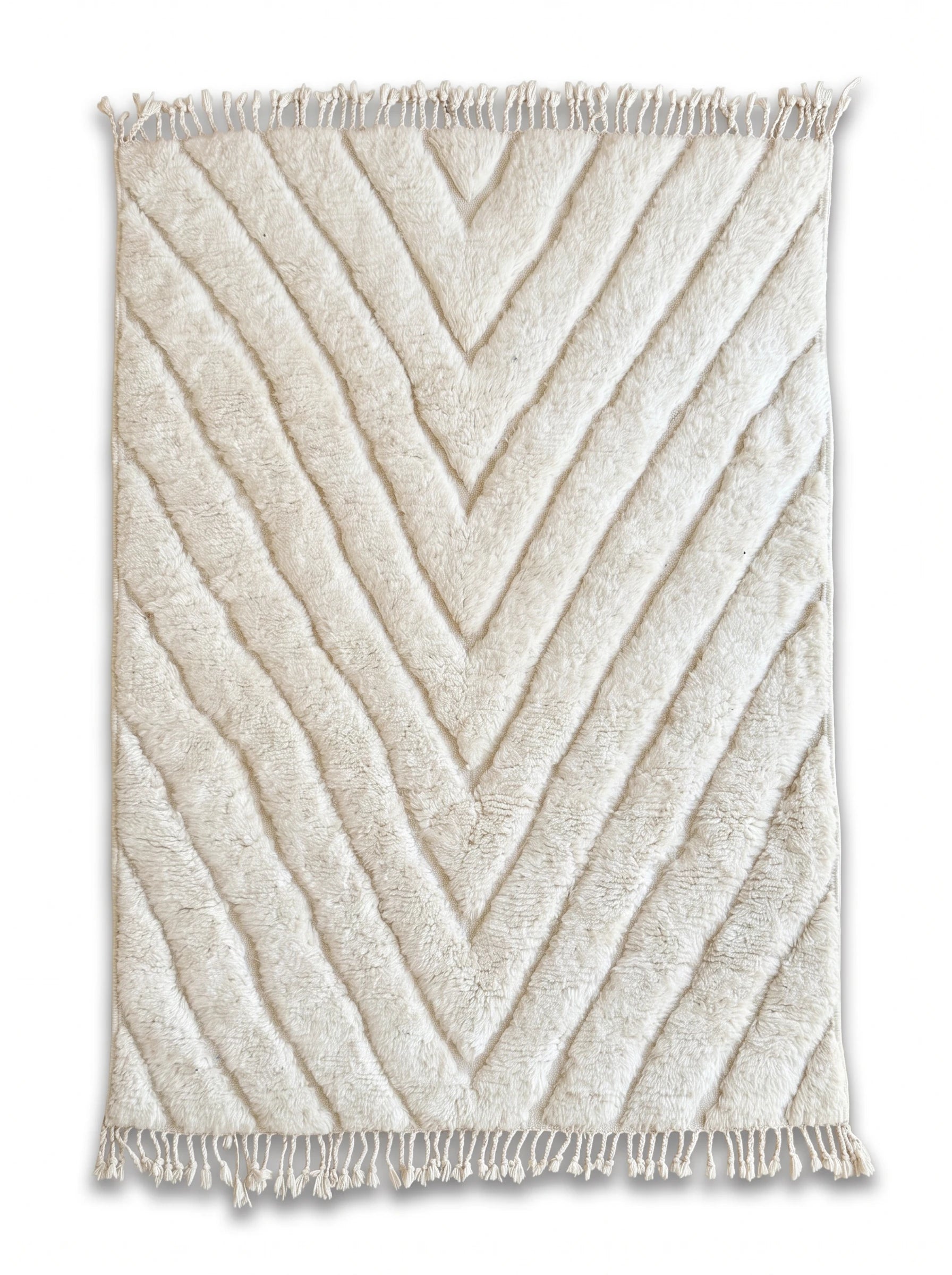 Tappeto Beni Ouarain 147 x 217 cm, tappeto berbero fatto a mano in lana | Tamazi