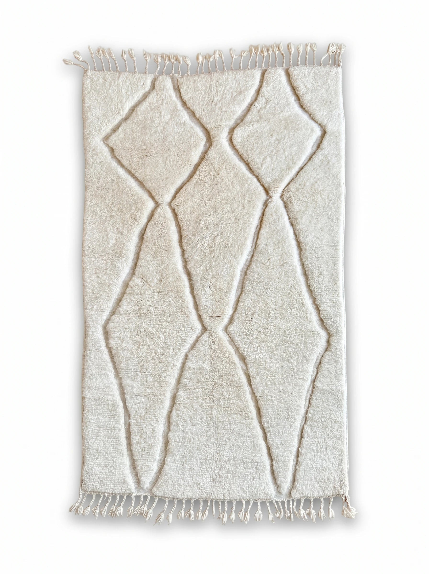 Tappeto Beni Ouarain 150 x 271 cm, tappeto berbero fatto a mano in lana | Tamazi