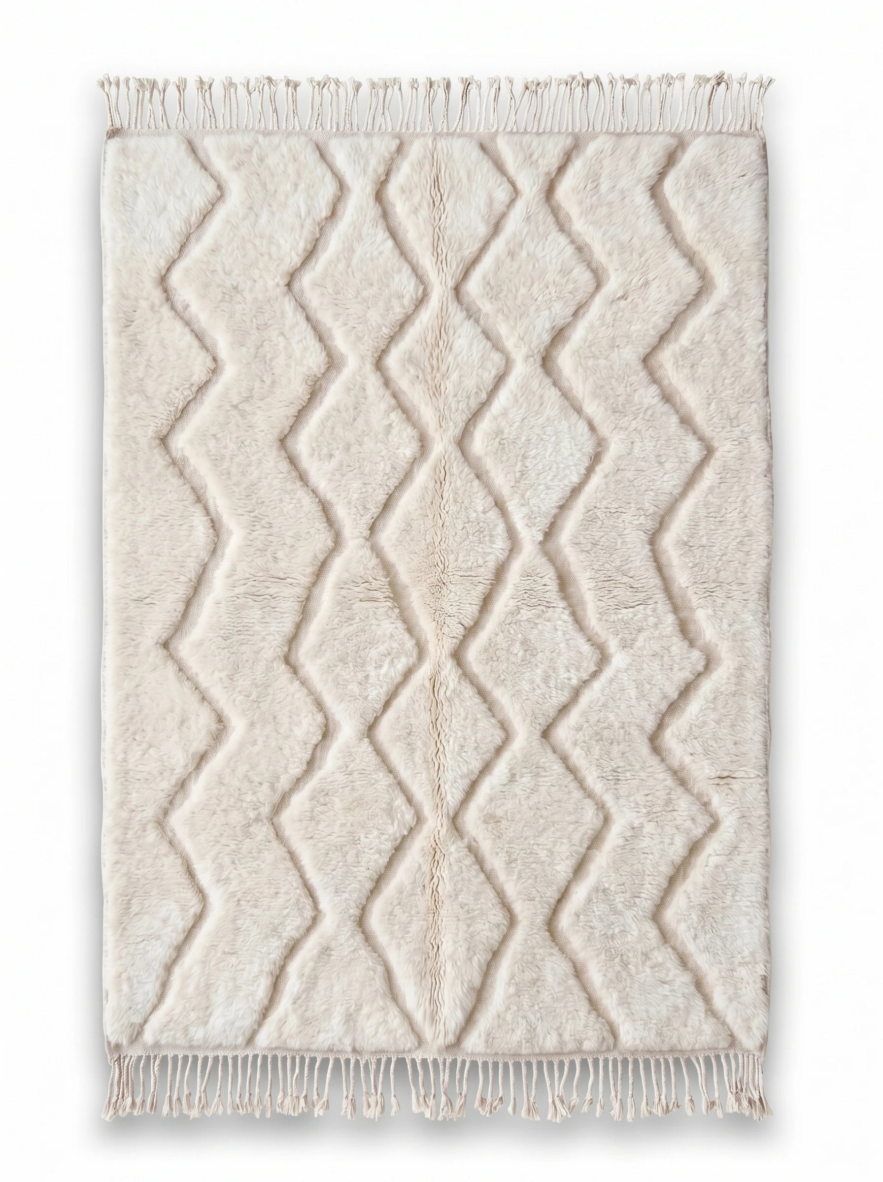 Tappeto Beni Ouarain 153 x 271 cm, tappeto berbero fatto a mano in lana | Tamazi