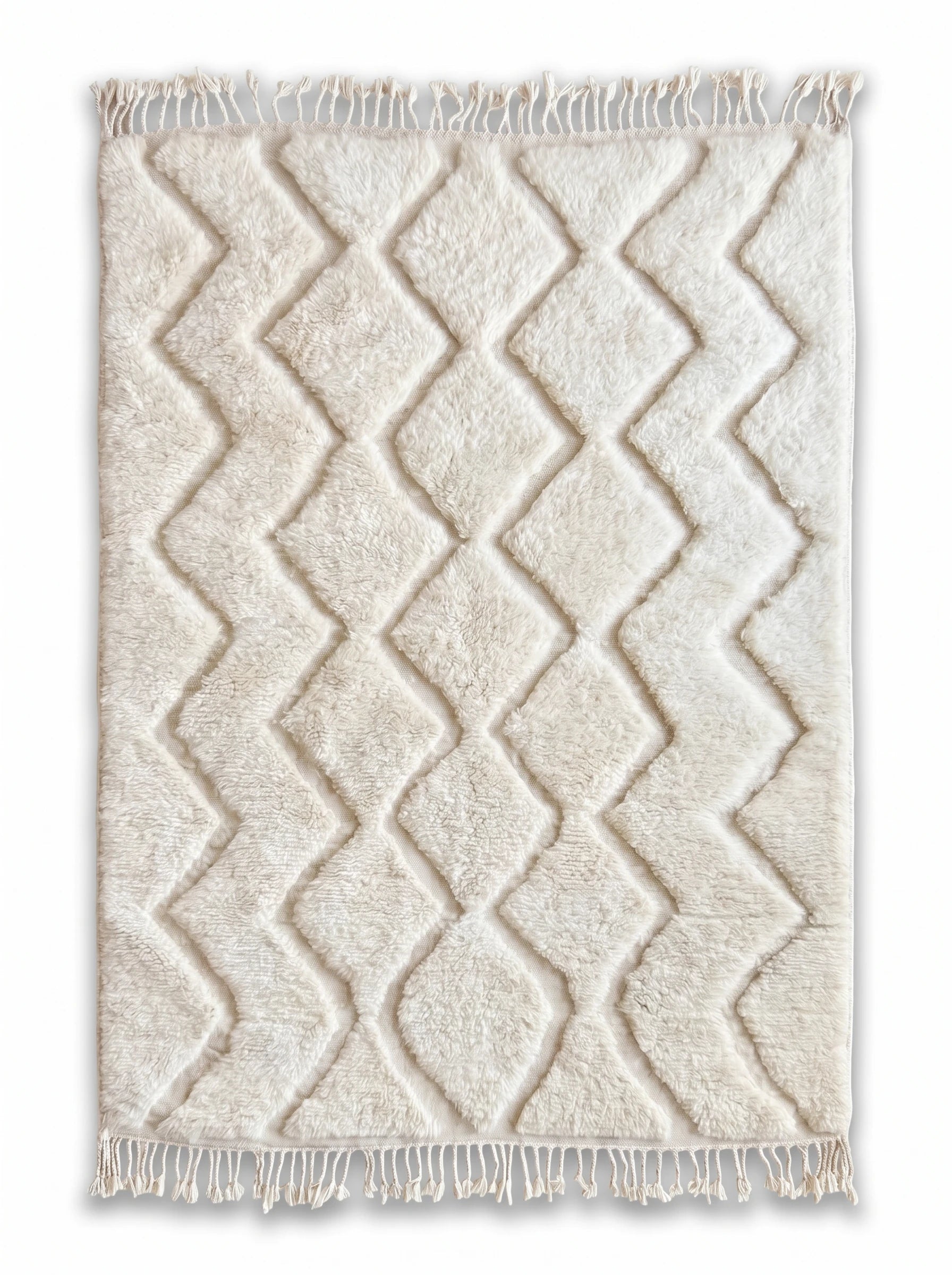 Tappeto Beni Ouarain 155 x 276 cm, tappeto berbero fatto a mano in lana | Tamazi