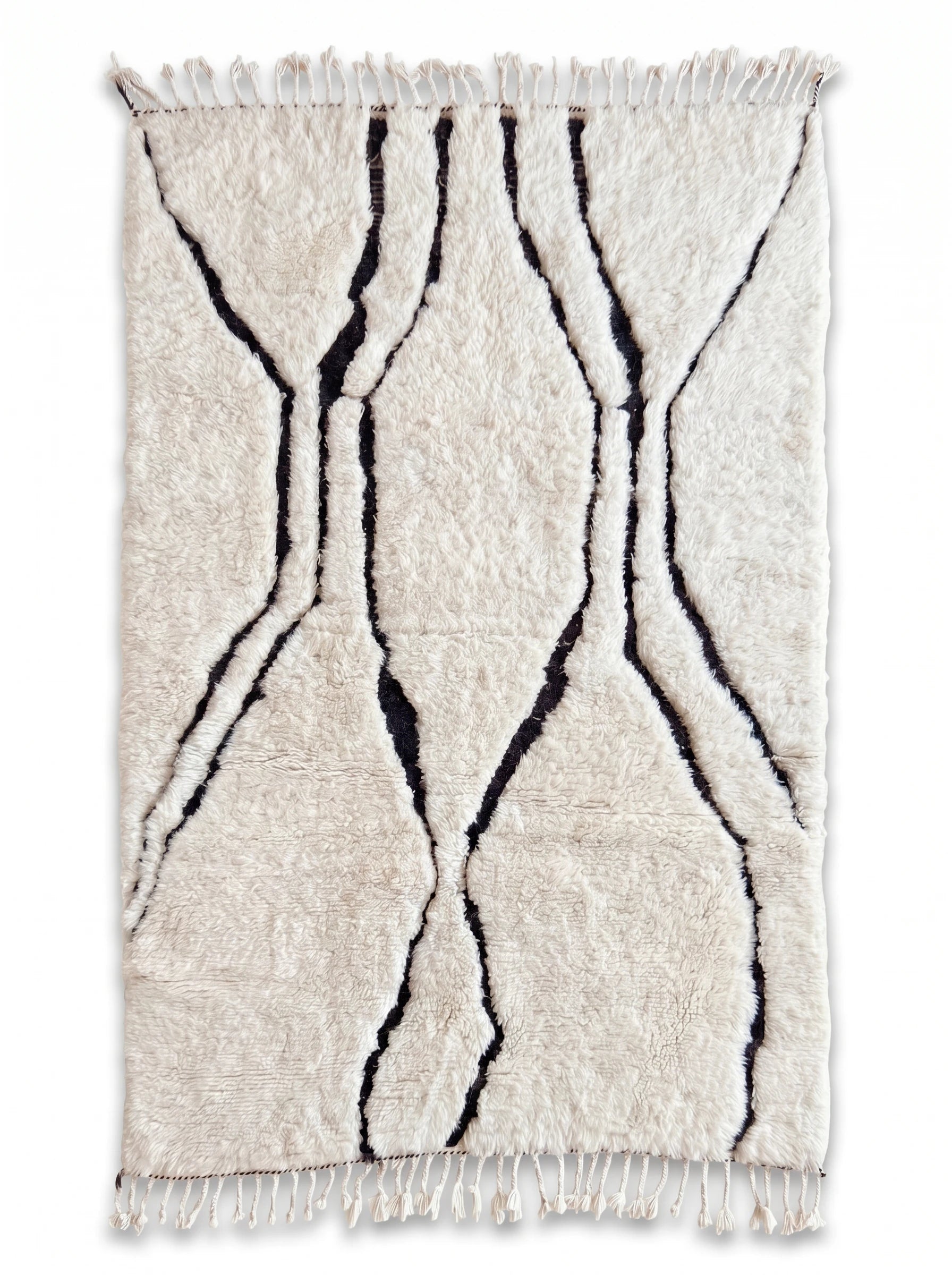 Tappeto Beni Ouarain 160 x 270 cm, tappeto berbero fatto a mano in lana | Tamazi