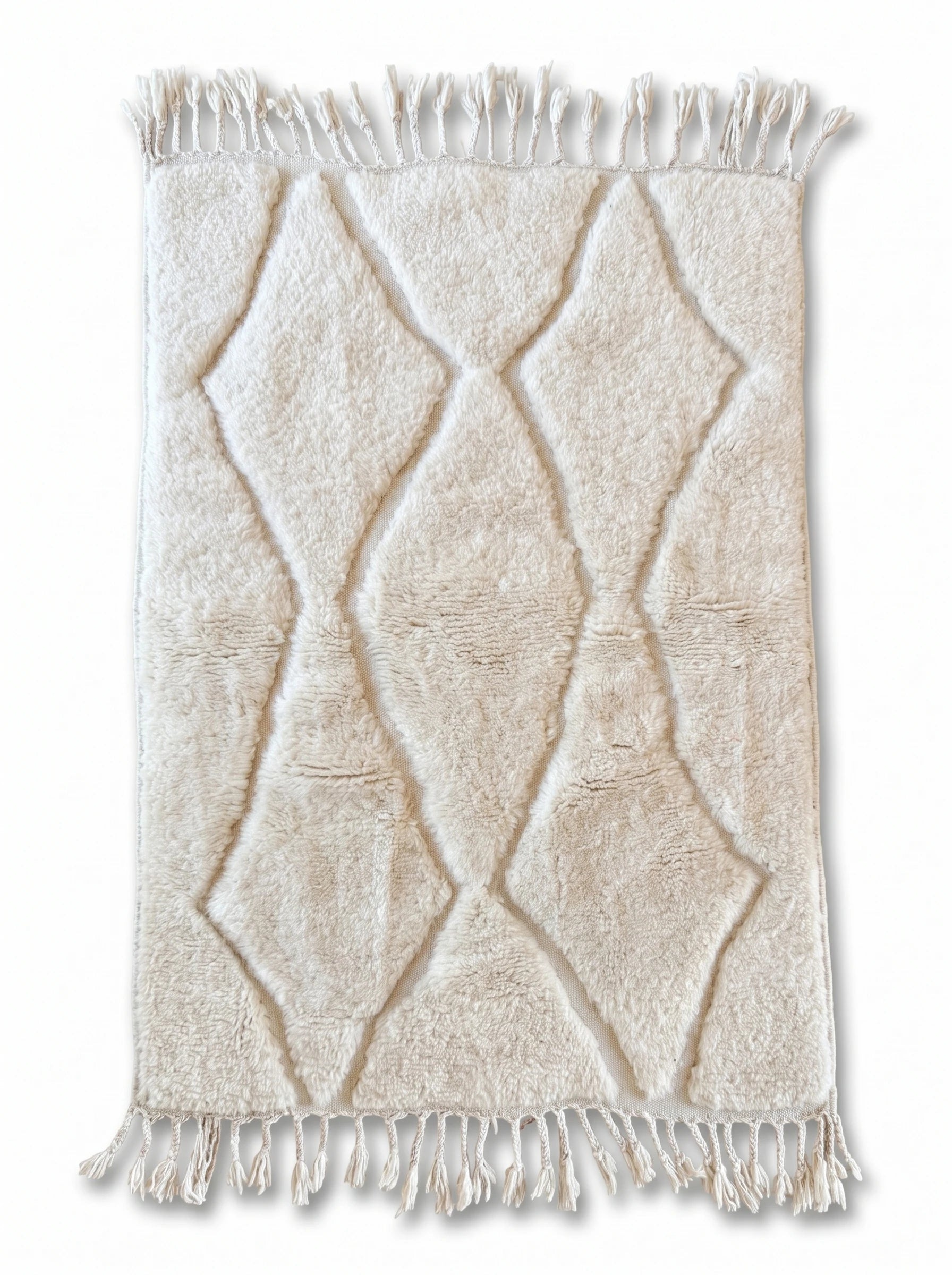 Tapis Beni Ouarain 96 x 181 cm, tapis berbère fait main en laine | Tamazi