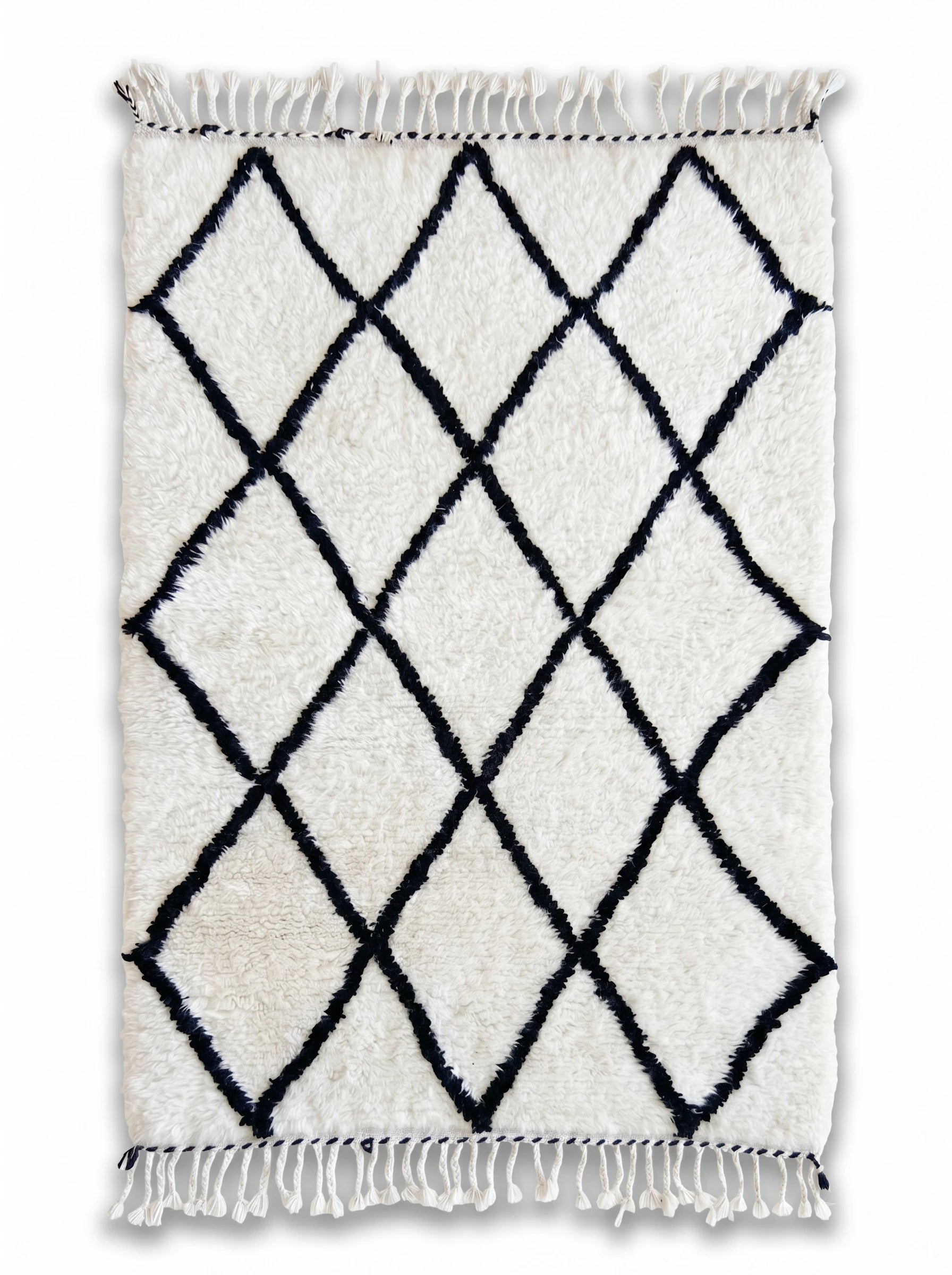 Kleurrijk Berbers tapijt 100 x 171 cm, handgemaakt van wol | Tamazi