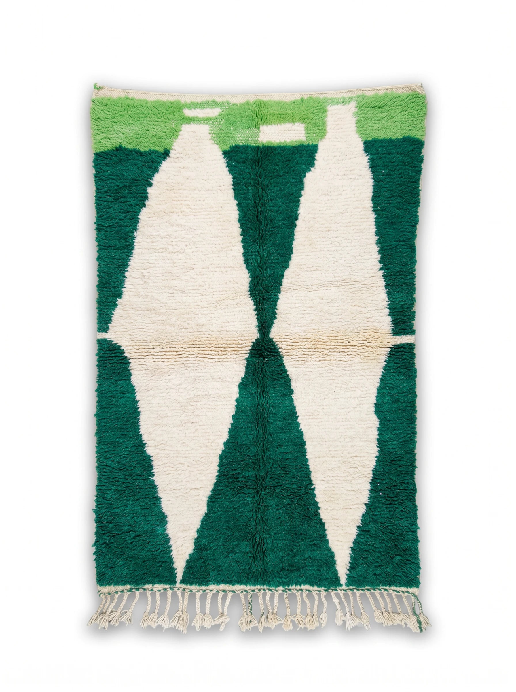 Kleurrijk Berbers tapijt 103 x 184 cm, handgemaakt van wol | Tamazi