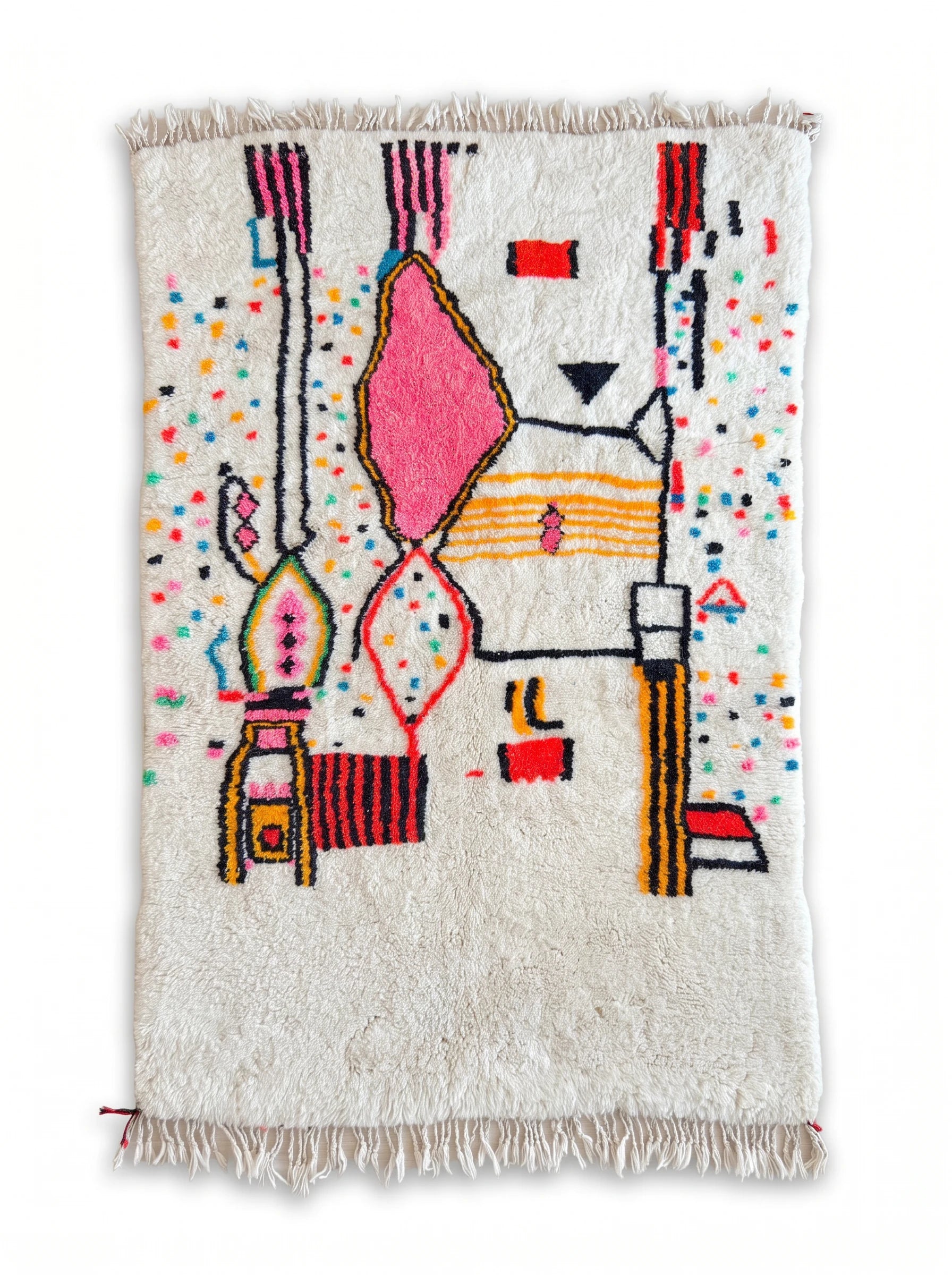Tapis berbère coloré 169 x 283 cm, fait main en laine | Tamazi