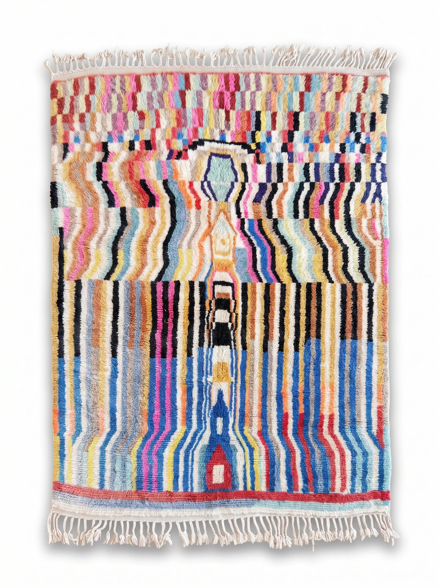 Tapis berbère coloré 171 x 256 cm, fait main en laine | Tamazi