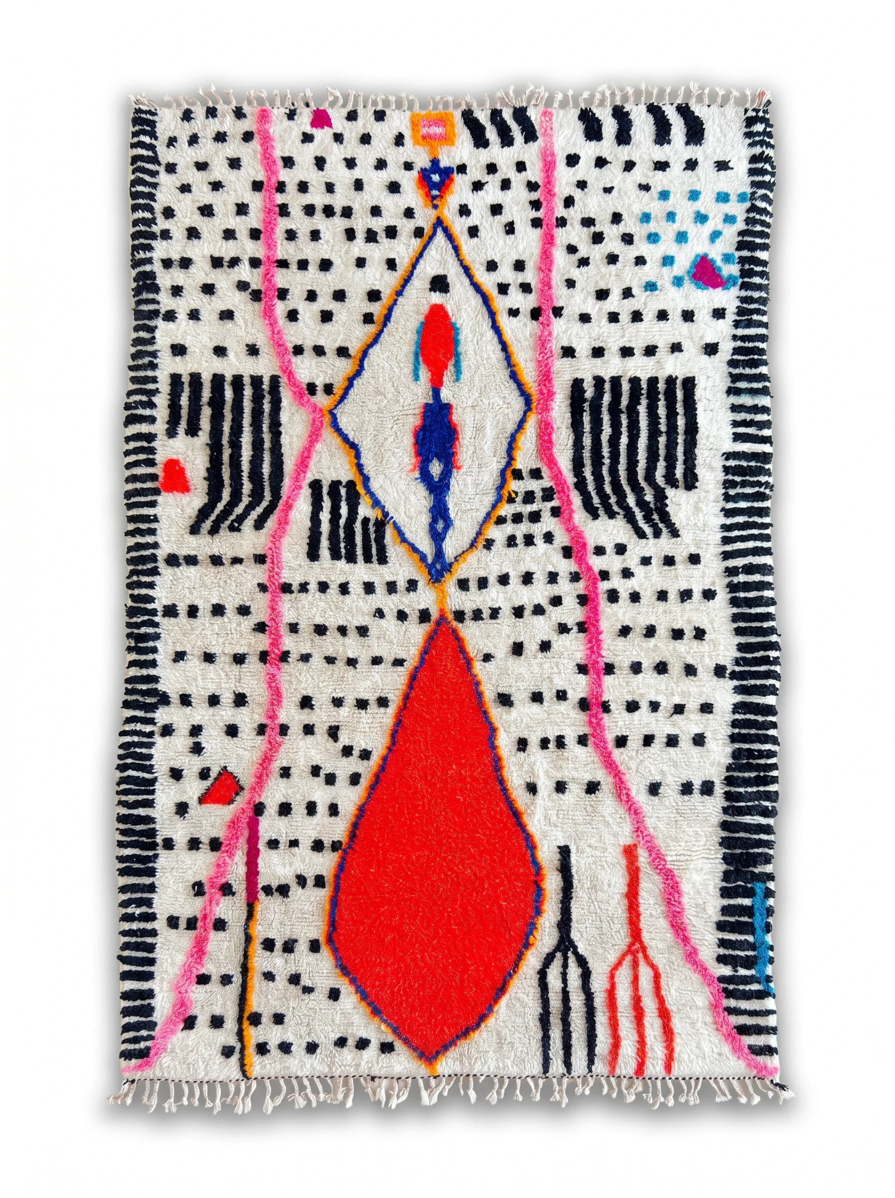 Tapis berbère coloré 191 x 315 cm, fait main en laine | Tamazi