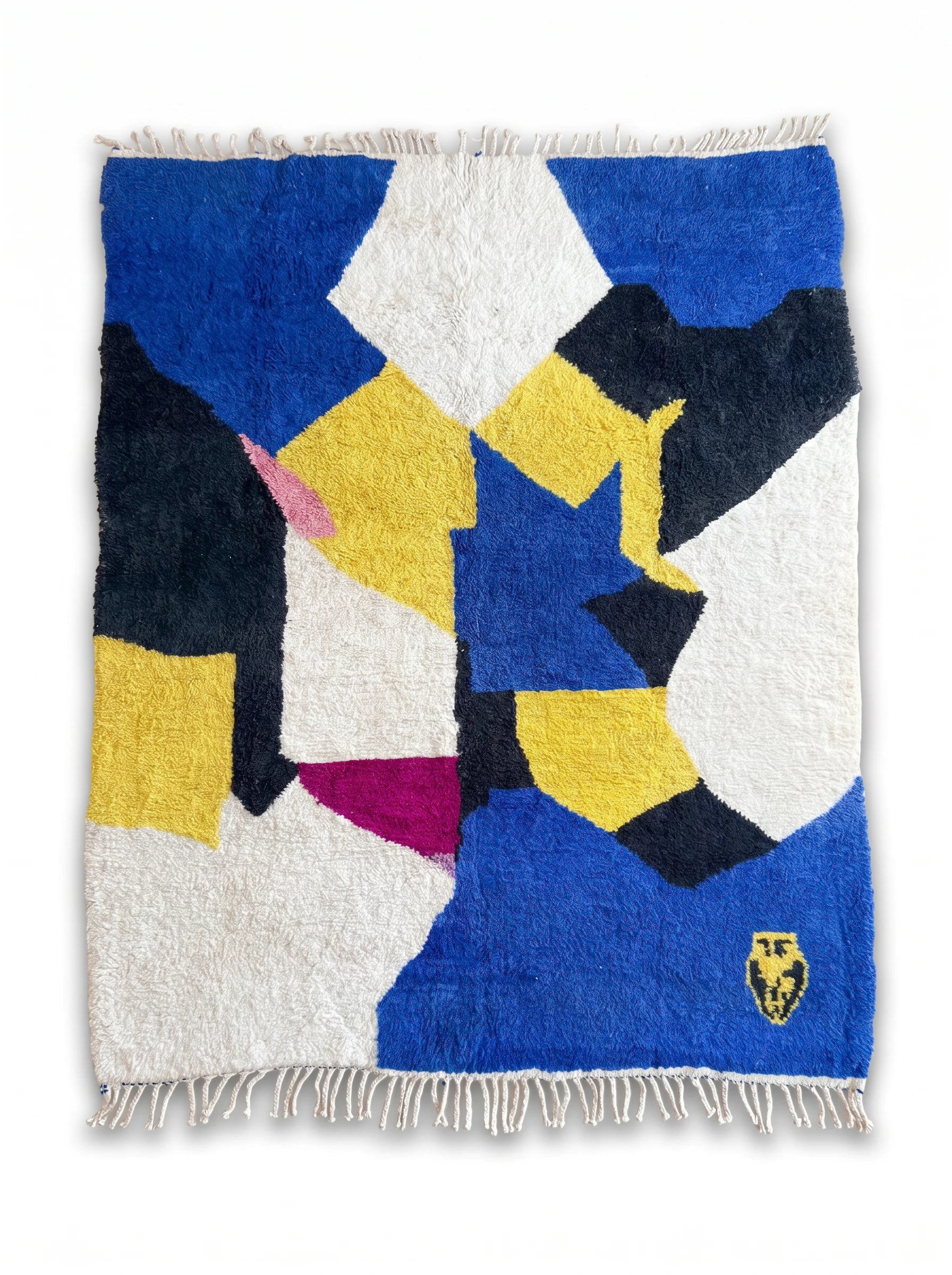 Kleurrijk Berbers tapijt 261 x 370 cm, handgemaakt van wol | Tamazi