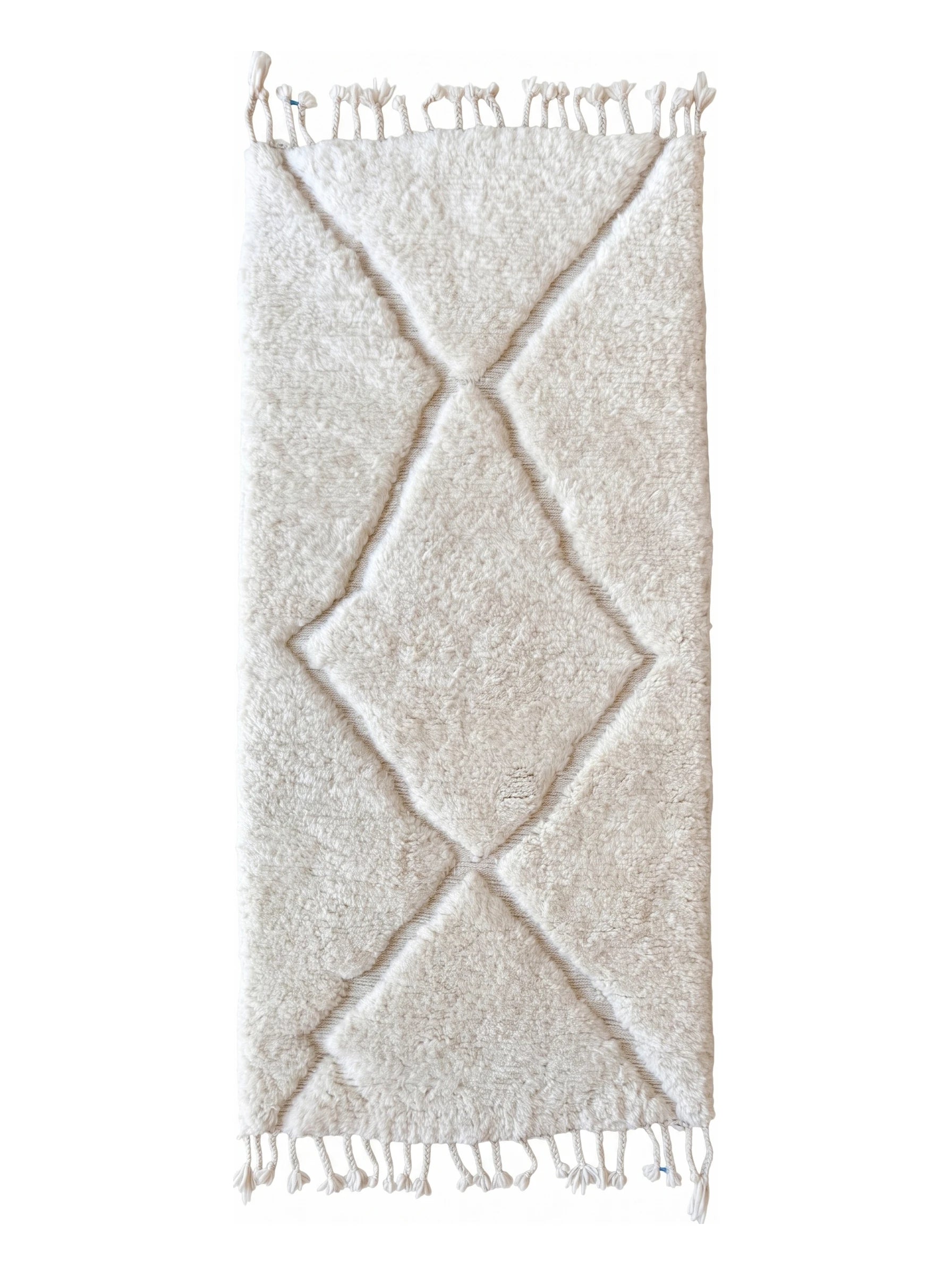 Passatoia Beni Ouarain 83 x 266 cm, tappeto berbero fatto a mano in lana | Tamazi