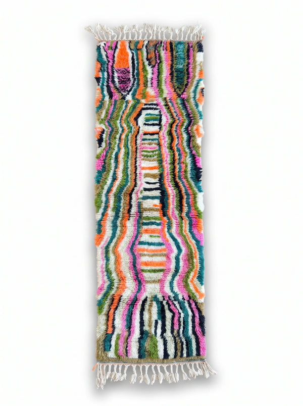 Tappeto da corridoio berbero colorato 70 x 255 cm - n°2632