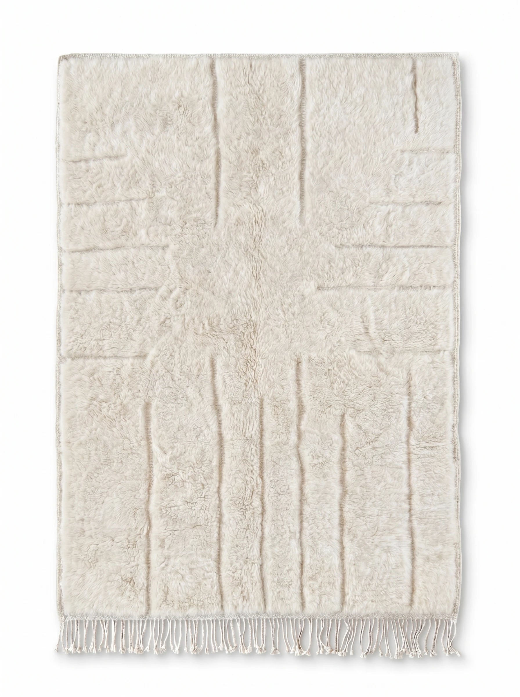 Teppich M'rirt 149 x 223 cm, handgefertigter Berberteppich aus Wolle | Tamazi