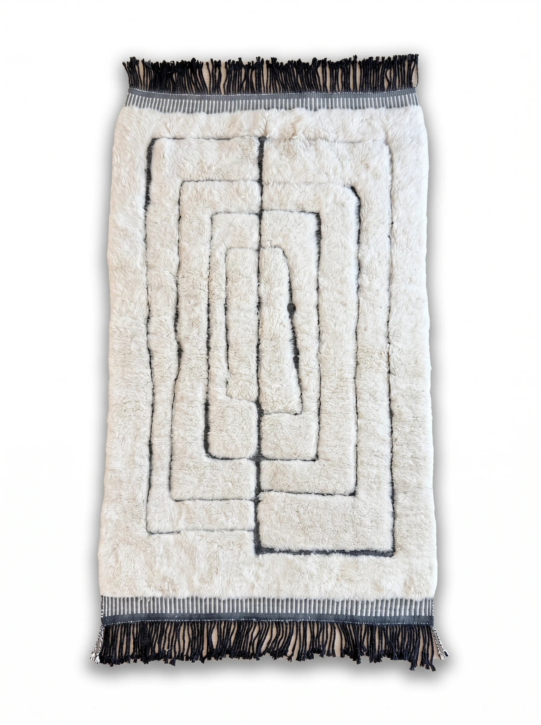 Tapis M'rirt 149 x 283 cm, tapis berbère fait main en laine | Tamazi