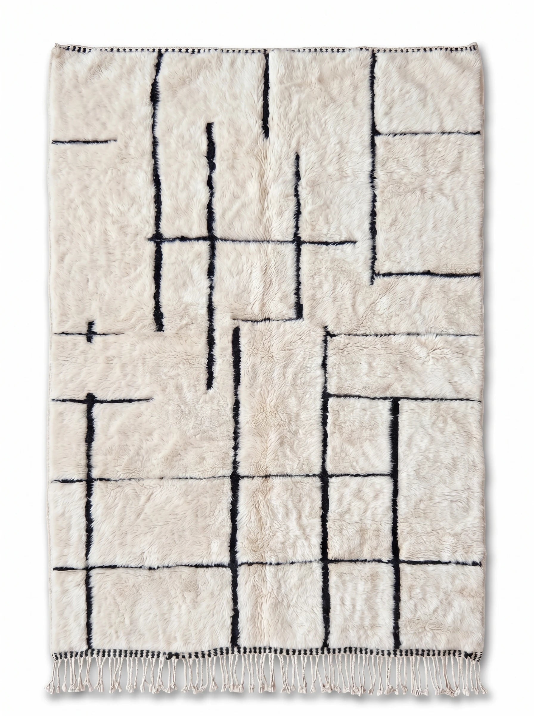 M'rirt Teppich 150 x 260 cm, handgefertigter Berberteppich aus Wolle | Tamazi