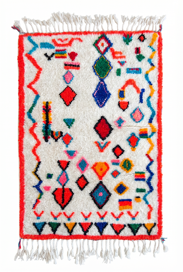 Colorful Berber Rug 91 x 175 cm - n°2473