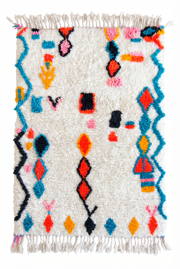 Colorful Berber Rug 104 x 180 cm - n°2493