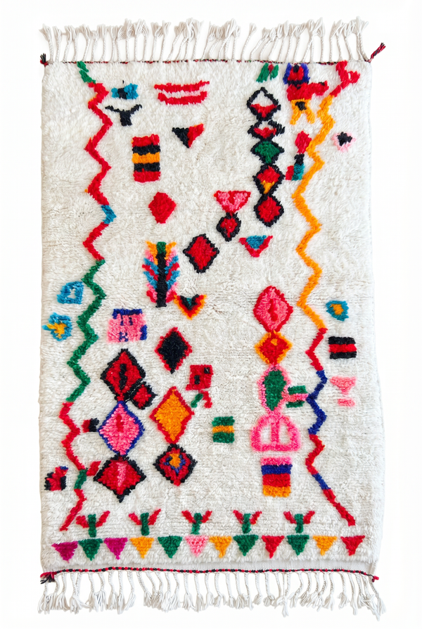 Colorful Berber Rug 106 x 204 cm - n°2504