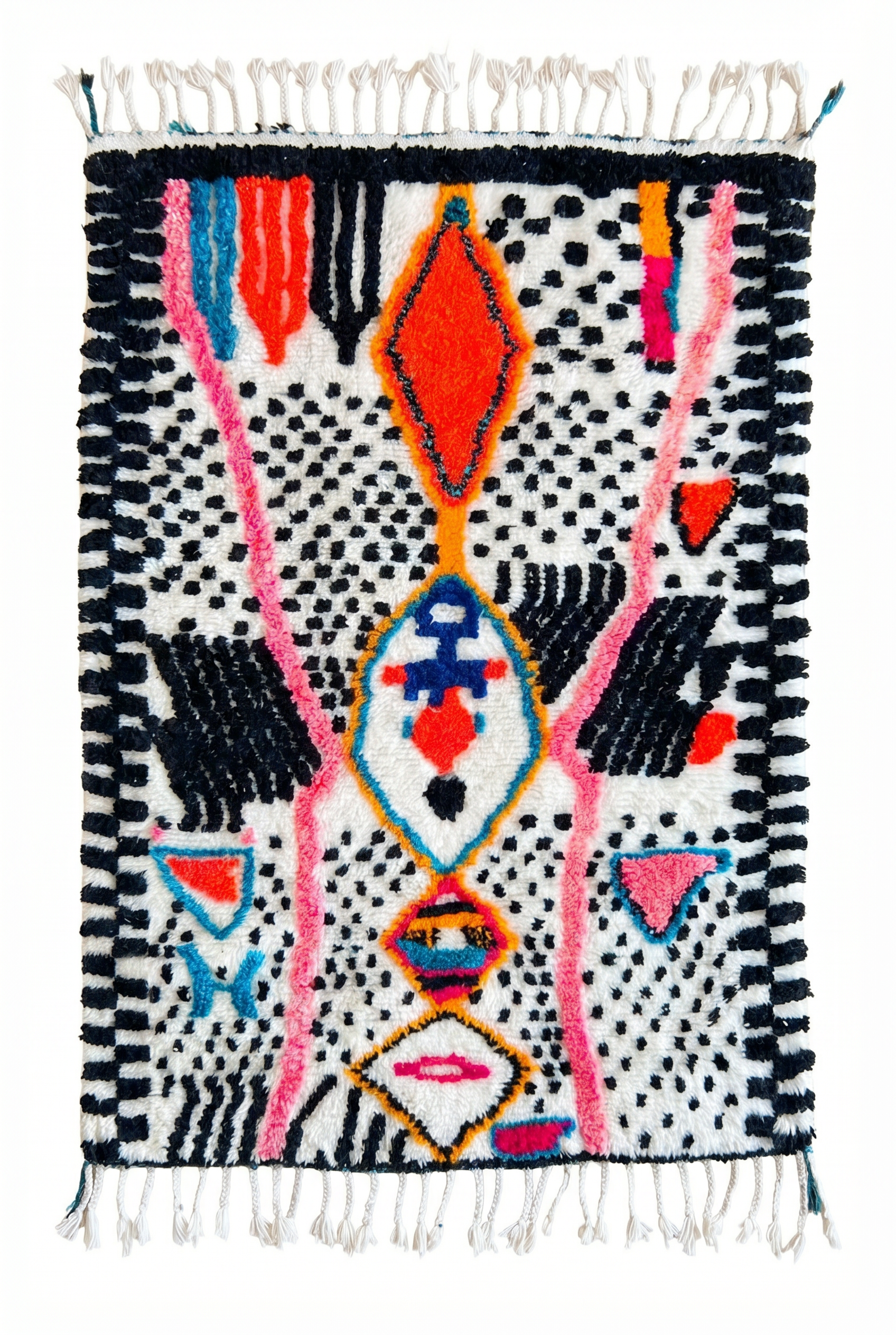 Colorful Berber rug 125 x 201 cm - No. 2526