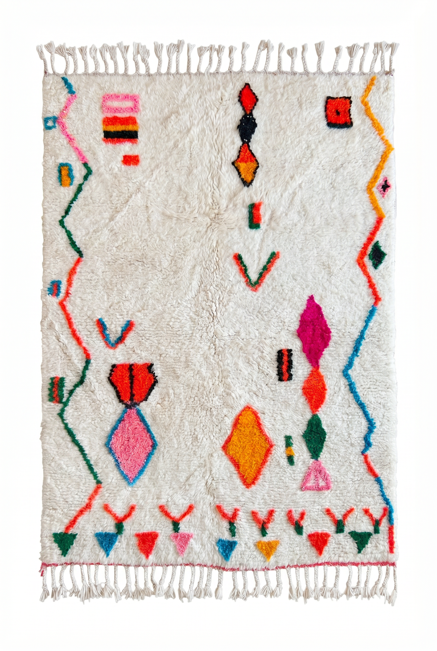 Colorful Berber rug 142 x 225 cm - No. 2470