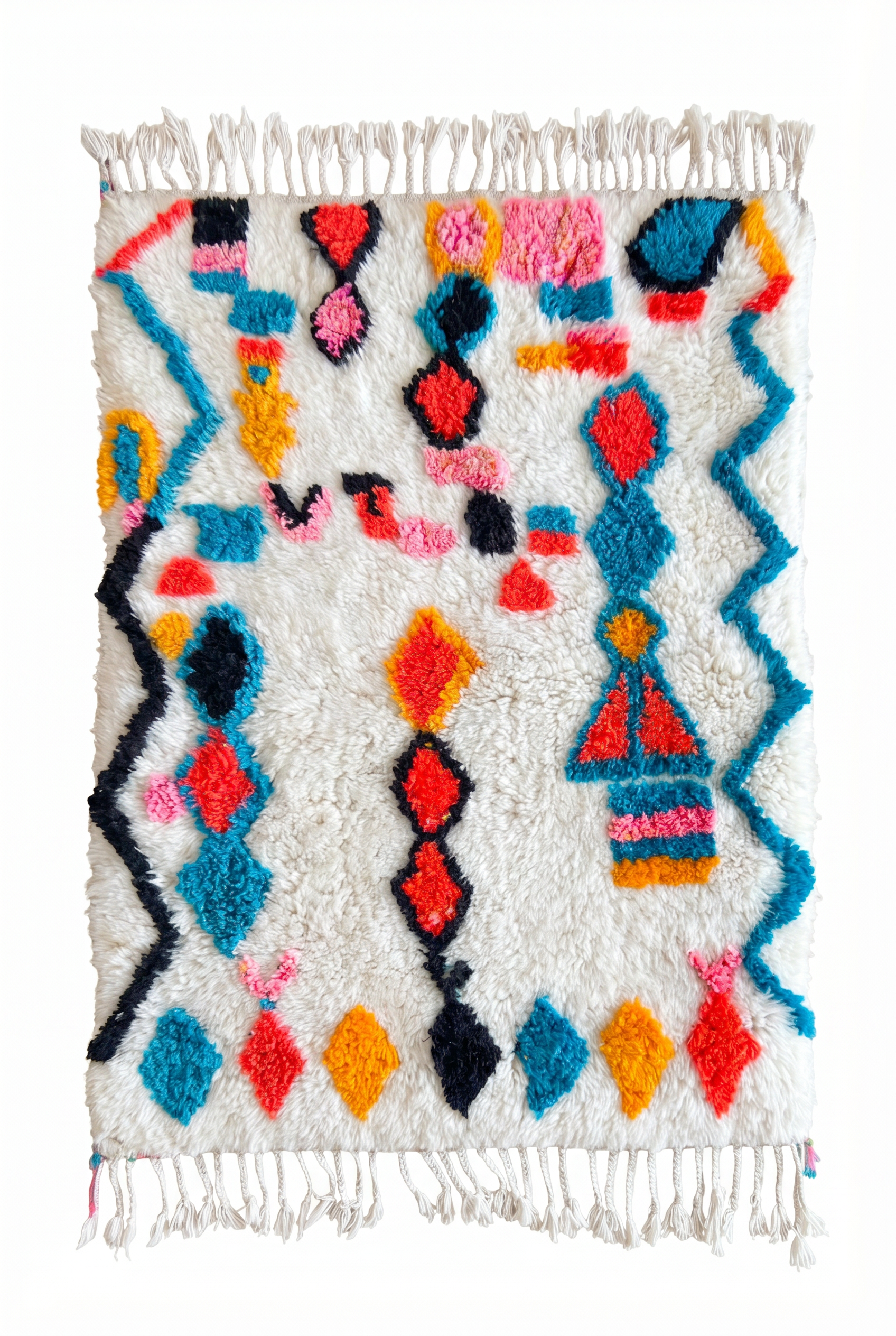 Colorful Berber rug 102 x 161 cm - No. 2474