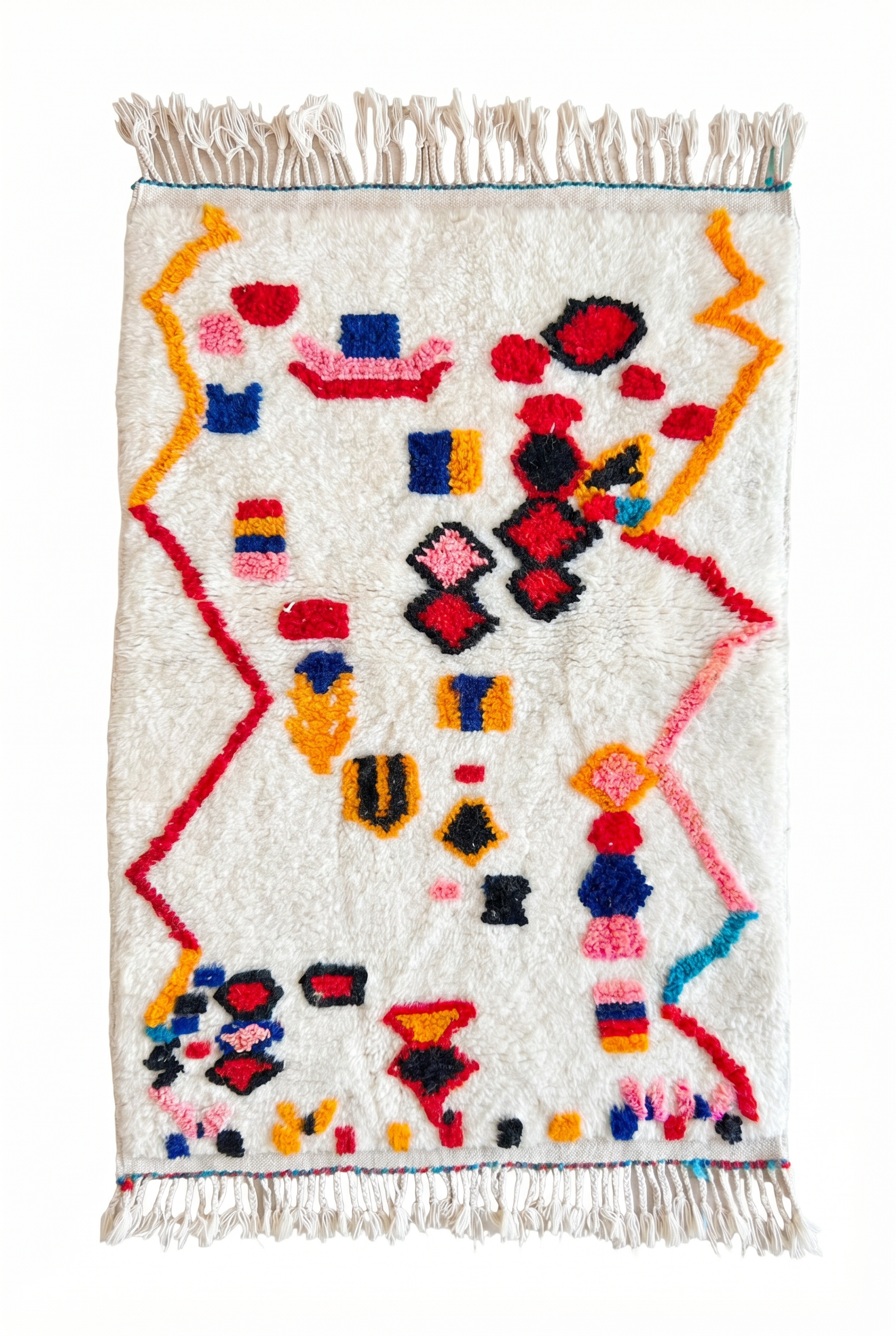 Colorful Berber rug 98 x 166 cm - No. 2488